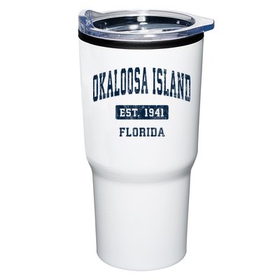 Okaloosa Island Florida Fl Vintage Sports Established Tumbler