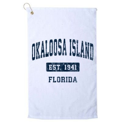 Okaloosa Island Florida Fl Vintage Sports Established Golf Towel