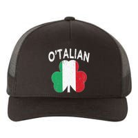 OTalian Italian Funny St PatrickS Day Italia Shamrock Flag Yupoong Adult 5-Panel Trucker Hat