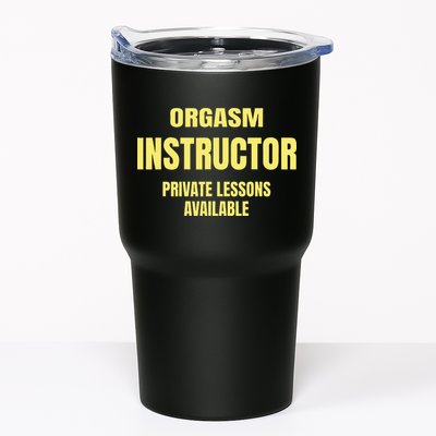 Orgasm Instructor Funny Gag Gift Tumbler