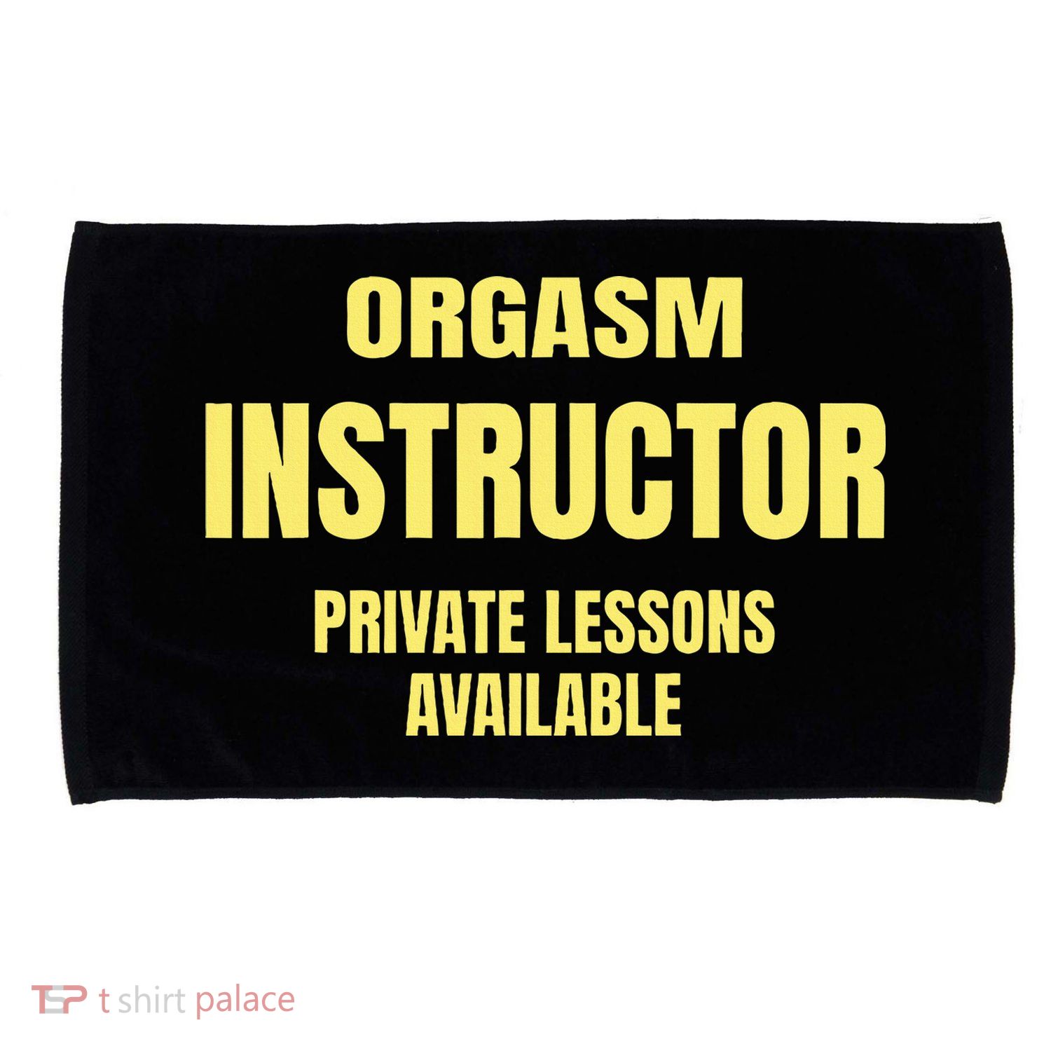 Orgasm Instructor Funny Gag Gift Microfiber Hand Towel