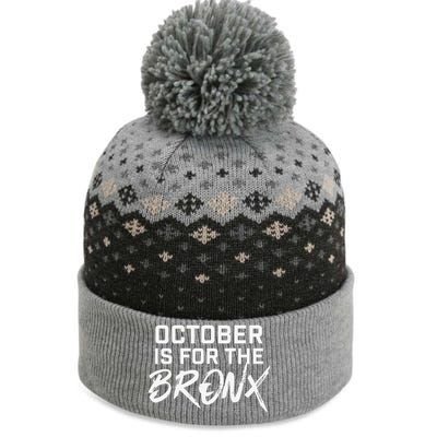 October Is For The Bronx Gift The Baniff Cuffed Pom Beanie