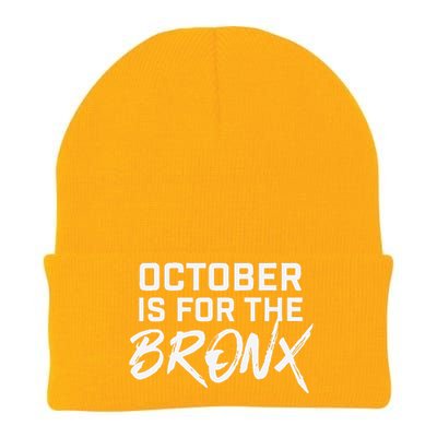 October Is For The Bronx Gift Knit Cap Winter Beanie