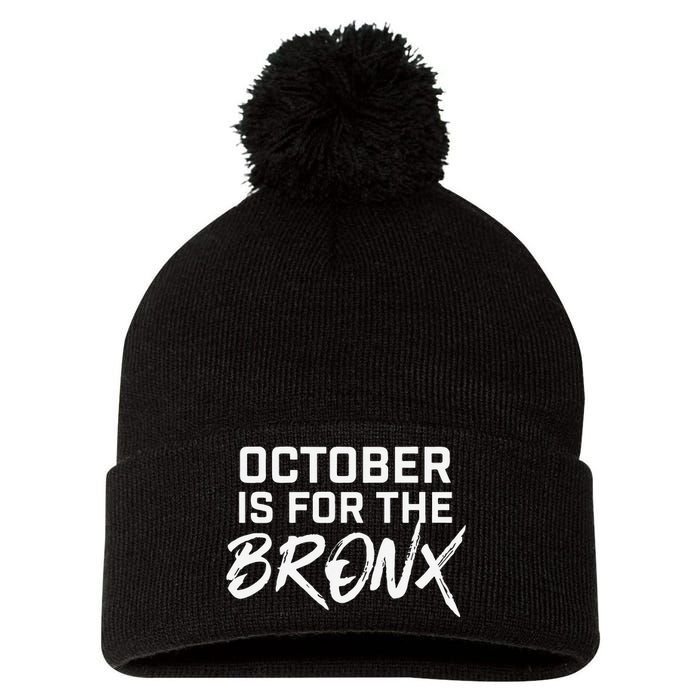 October Is For The Bronx Gift Pom Pom 12in Knit Beanie