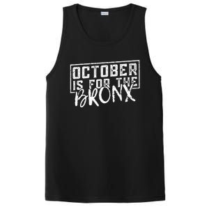 October Is For The Bronx Funny Bold Statement Fall Season PosiCharge Competitor Tank