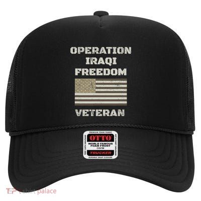 Operation Iraqi Freedom | Oif Veteran High Crown Mesh Back Trucker Hat