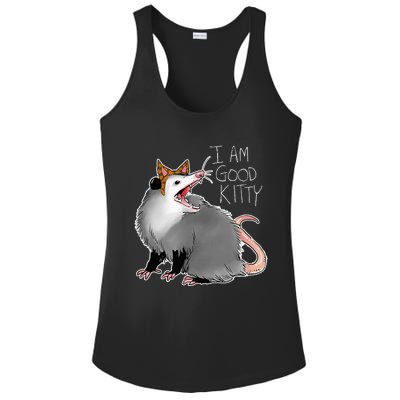 Opossum I Funny Possum I Am A Good Kitty Ladies PosiCharge Competitor Racerback Tank