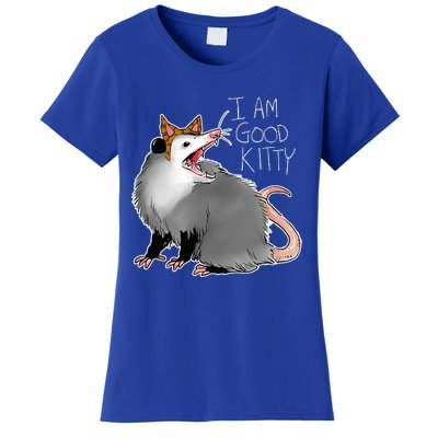 Opossum I Funny Possum I Am A Good Kitty Women's T-Shirt