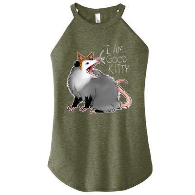 Opossum I Funny Possum I Am A Good Kitty Women's Perfect Tri Rocker Tank