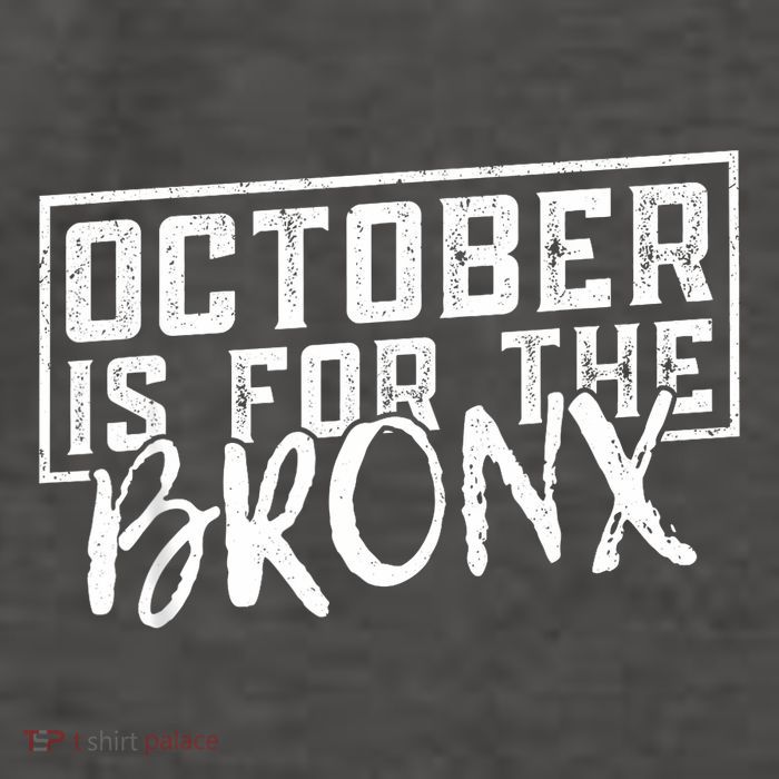 October Is For The Bronx Funny Bold Statement Fall Season Vector Backpack