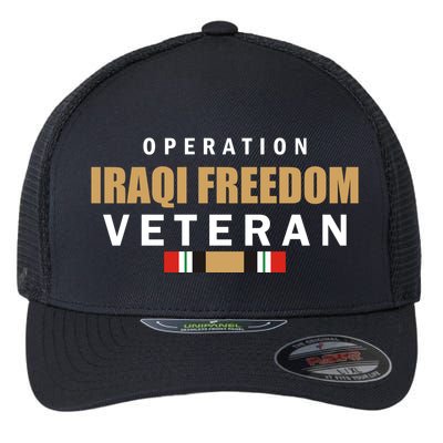 Operation Iraq Freedom Veteran Flexfit Unipanel Trucker Cap