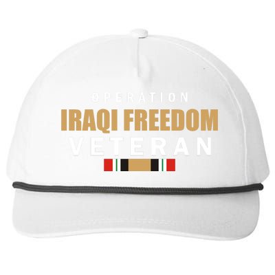 Operation Iraq Freedom Veteran Snapback Five-Panel Rope Hat