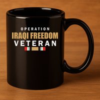 Operation Iraq Freedom Veteran 11oz C Handle Ceramic Mug