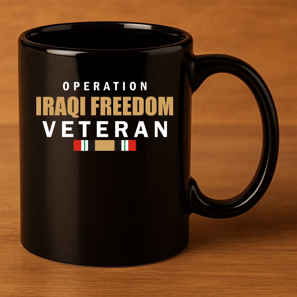 Operation Iraq Freedom Veteran 11oz C Handle Ceramic Mug