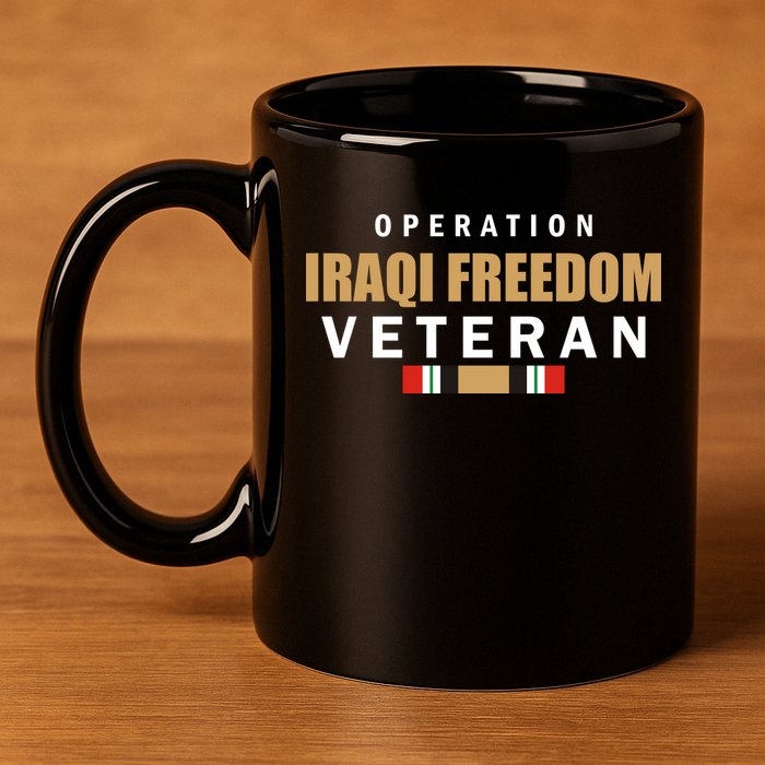 Operation Iraq Freedom Veteran 11oz C Handle Ceramic Mug