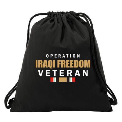 Operation Iraq Freedom Veteran Drawstring Bag