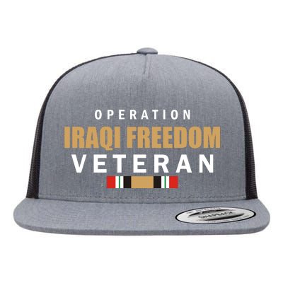 Operation Iraq Freedom Veteran Flat Bill Trucker Hat