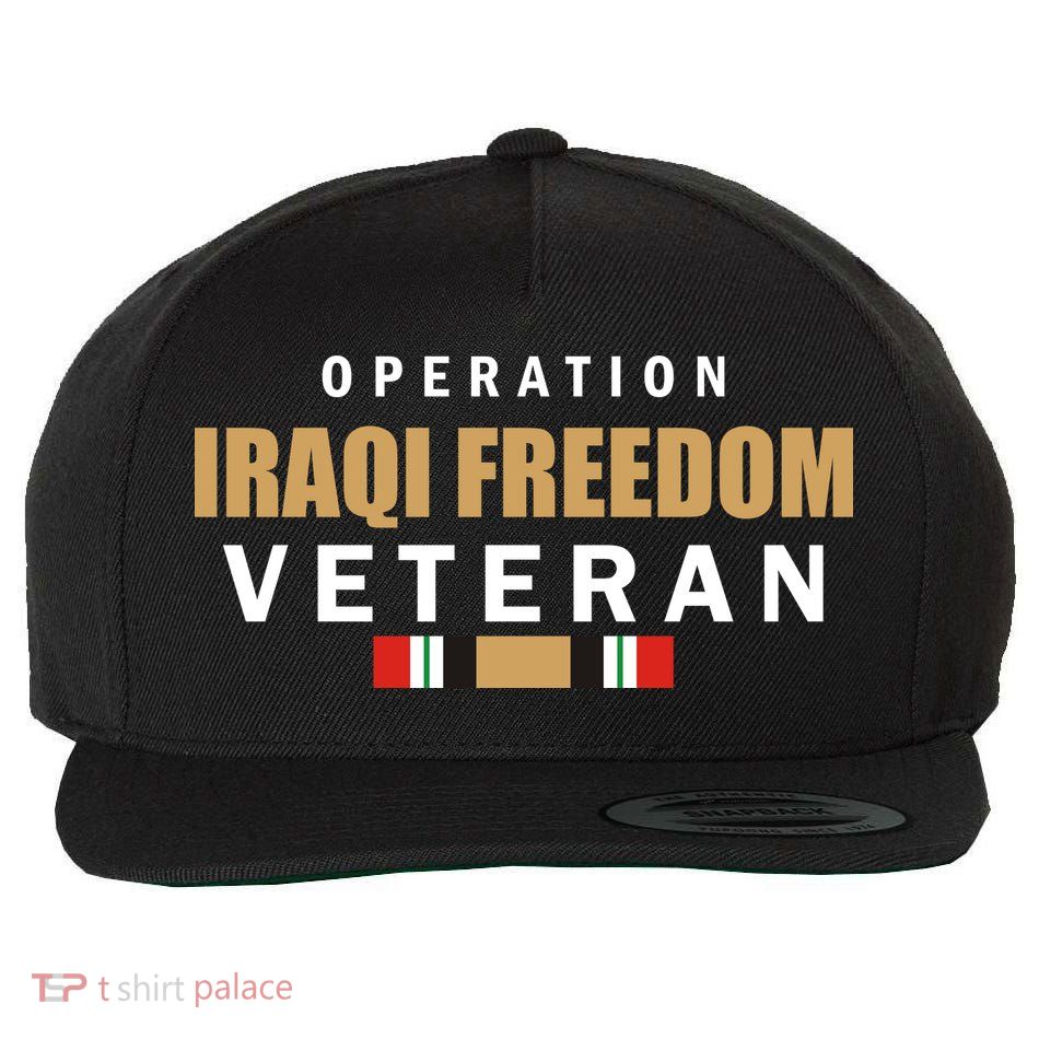 Operation Iraq Freedom Veteran Wool Snapback Cap