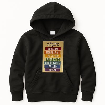 Official Idaho Golden sign Everyone Is Welcome Here teacher Kids Hoodie
