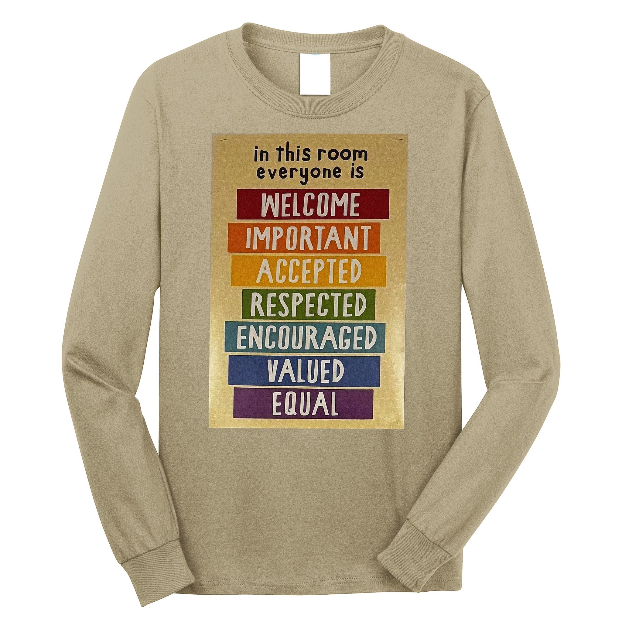 Official Idaho Golden sign Everyone Is Welcome Here teacher Long Sleeve Shirt