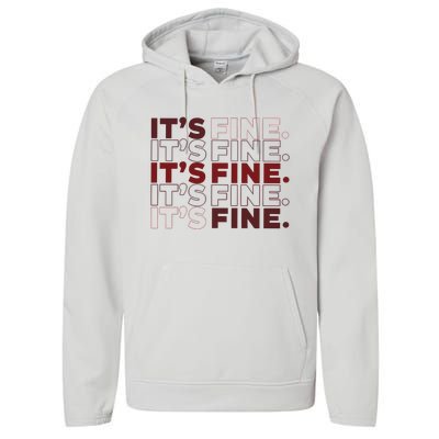 Ofcourse ItS Good ItS Fine Performance Fleece Hoodie