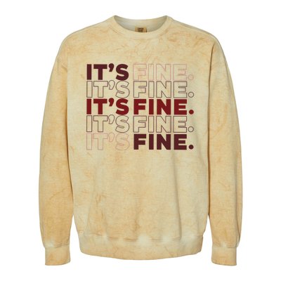 Ofcourse ItS Good ItS Fine Colorblast Crewneck Sweatshirt