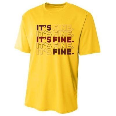 Ofcourse ItS Good ItS Fine Performance Sprint T-Shirt