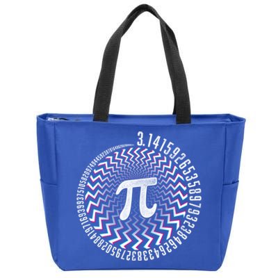 Optical Illusion Geometry Pi Math Science Stem 3 14 Pi Day Funny Gift Zip Tote Bag