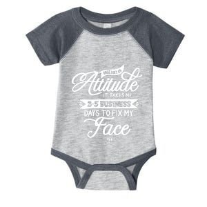 Once I Get An Attitude Funny Infant Baby Jersey Bodysuit