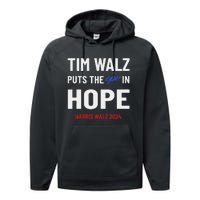 Ope In Hope Tim Walz Midwest Democrats 2024 Election Performance Fleece Hoodie