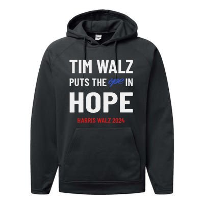 Ope In Hope Tim Walz Midwest Democrats 2024 Election Performance Fleece Hoodie