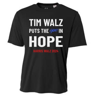 Ope In Hope Tim Walz Midwest Democrats 2024 Election Cooling Performance Crew T-Shirt