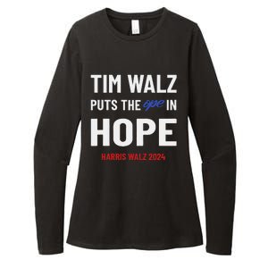 Ope In Hope Tim Walz Midwest Democrats 2024 Election Womens CVC Long Sleeve Shirt