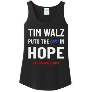 Ope In Hope Tim Walz Midwest Democrats 2024 Election Ladies Essential Tank