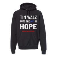 Ope In Hope Tim Walz Midwest Democrats 2024 Election Premium Hoodie