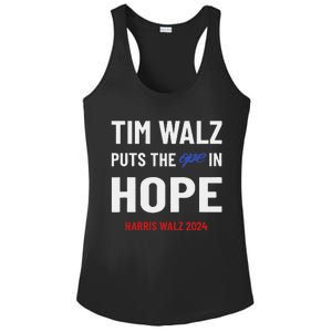 Ope In Hope Tim Walz Midwest Democrats 2024 Election Ladies PosiCharge Competitor Racerback Tank