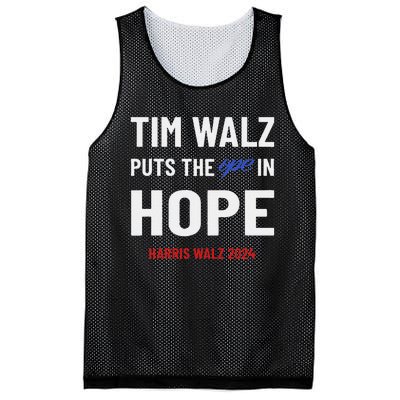 Ope In Hope Tim Walz Midwest Democrats 2024 Election Mesh Reversible Basketball Jersey Tank