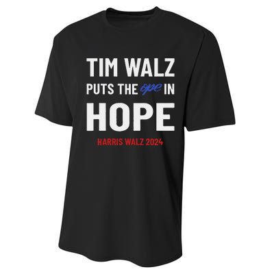 Ope In Hope Tim Walz Midwest Democrats 2024 Election Performance Sprint T-Shirt