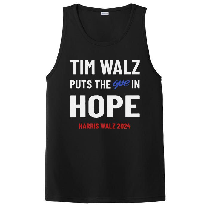 Ope In Hope Tim Walz Midwest Democrats 2024 Election PosiCharge Competitor Tank