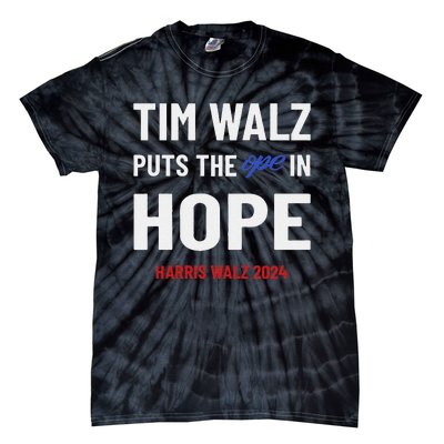 Ope In Hope Tim Walz Midwest Democrats 2024 Election Tie-Dye T-Shirt