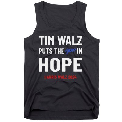 Ope In Hope Tim Walz Midwest Democrats 2024 Election Tank Top