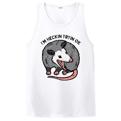 Opossum Im Heckin Tryin Ok Possum S.T.R.E.E.T Cat PosiCharge Competitor Tank