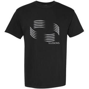 Optical Illusion Hard On The Eyes Never Ending Circle Garment-Dyed Heavyweight T-Shirt