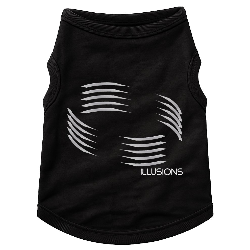 Optical Illusion Hard On The Eyes Never Ending Circle Doggie Tank