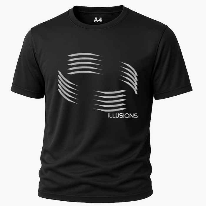 Optical Illusion Hard On The Eyes Never Ending Circle Performance Shirt