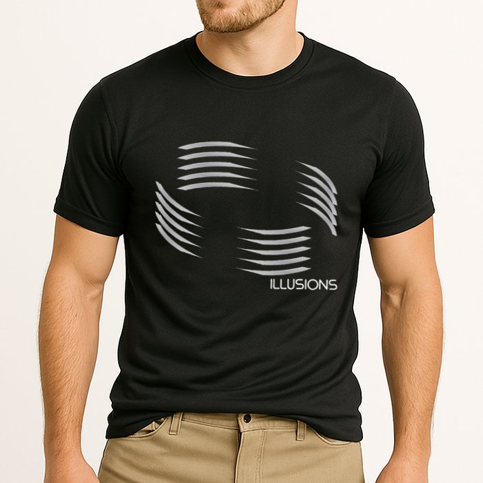 Optical Illusion Hard On The Eyes Never Ending Circle Performance Shirt
