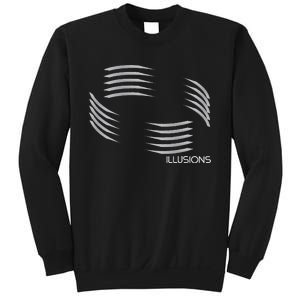 Optical Illusion Hard On The Eyes Never Ending Circle Sweatshirt