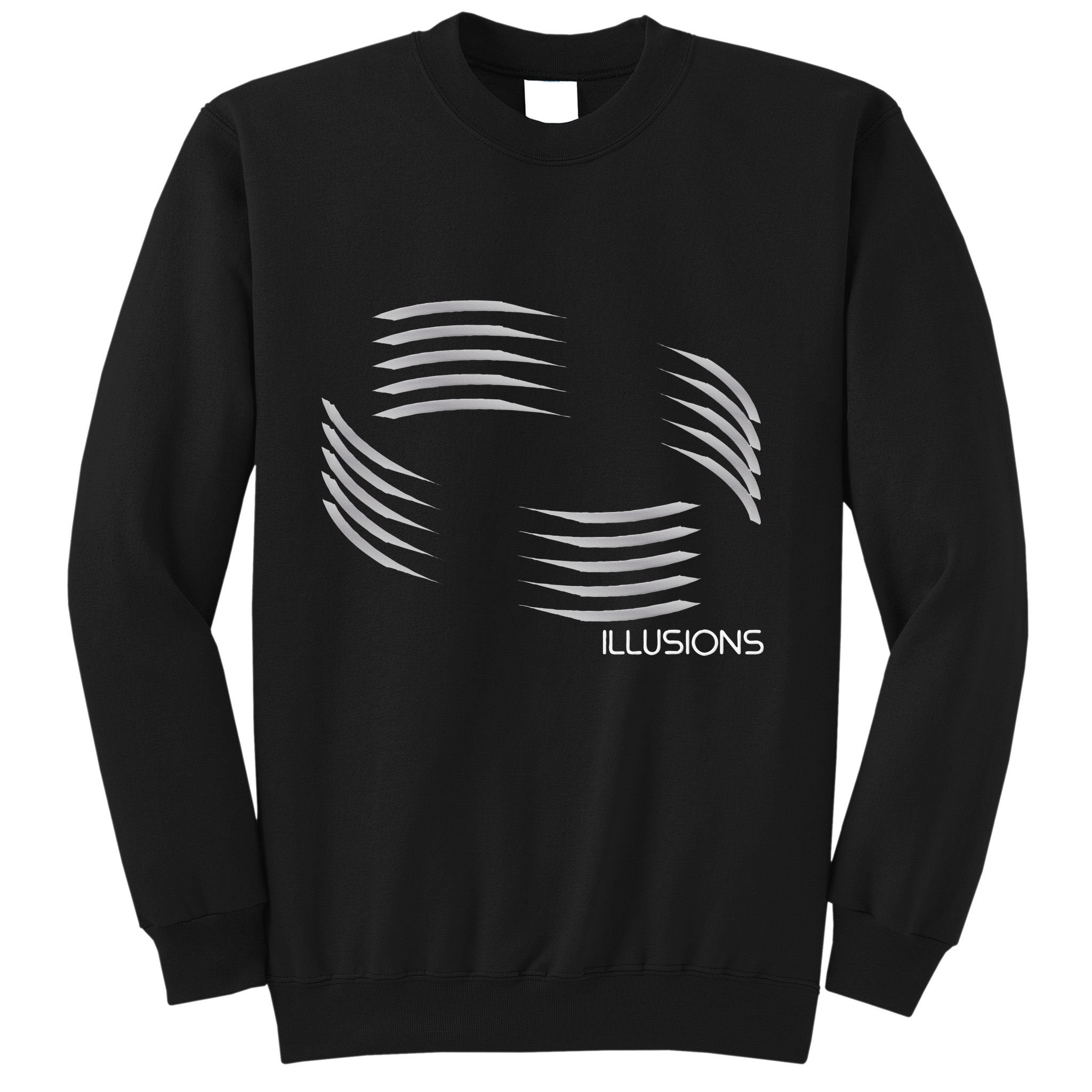 Optical Illusion Hard On The Eyes Never Ending Circle Sweatshirt