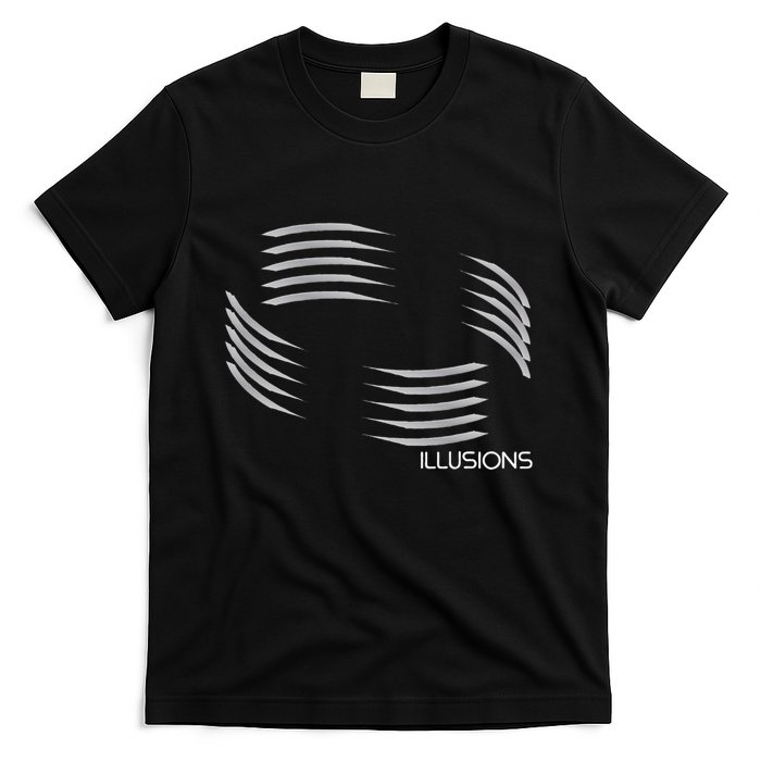 Optical Illusion Hard On The Eyes Never Ending Circle T-Shirt