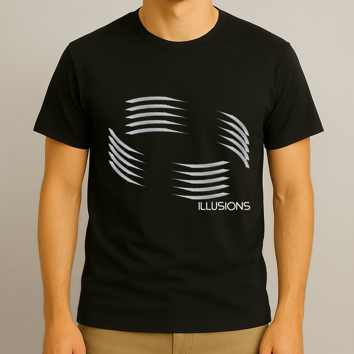 Optical Illusion Hard On The Eyes Never Ending Circle T-Shirt